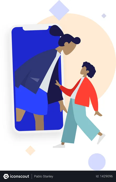 Free Video call concept  Illustration