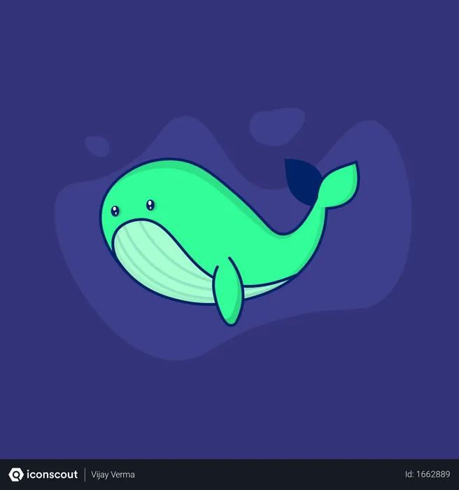 Free Whale  Illustration