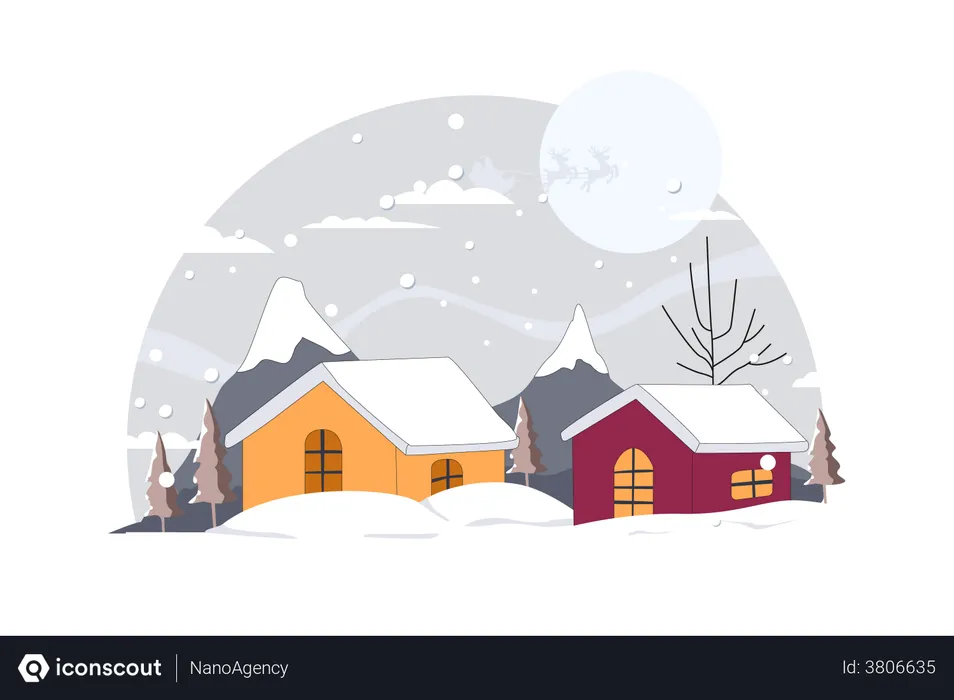 Free Winter season  Illustration