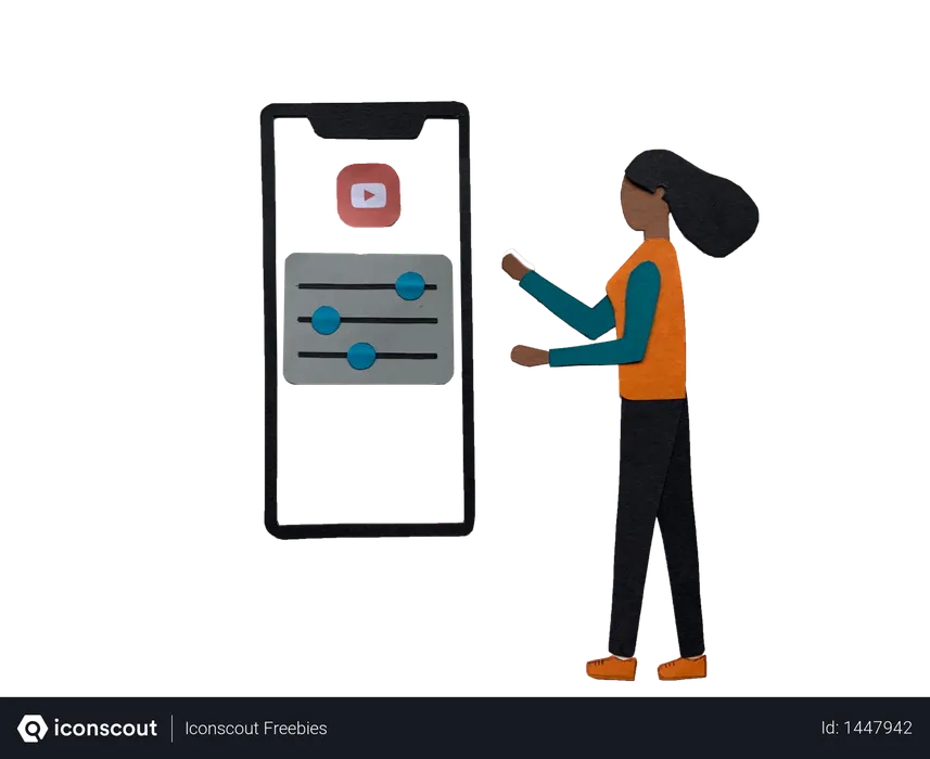 Free Youtube settings Logo Illustration