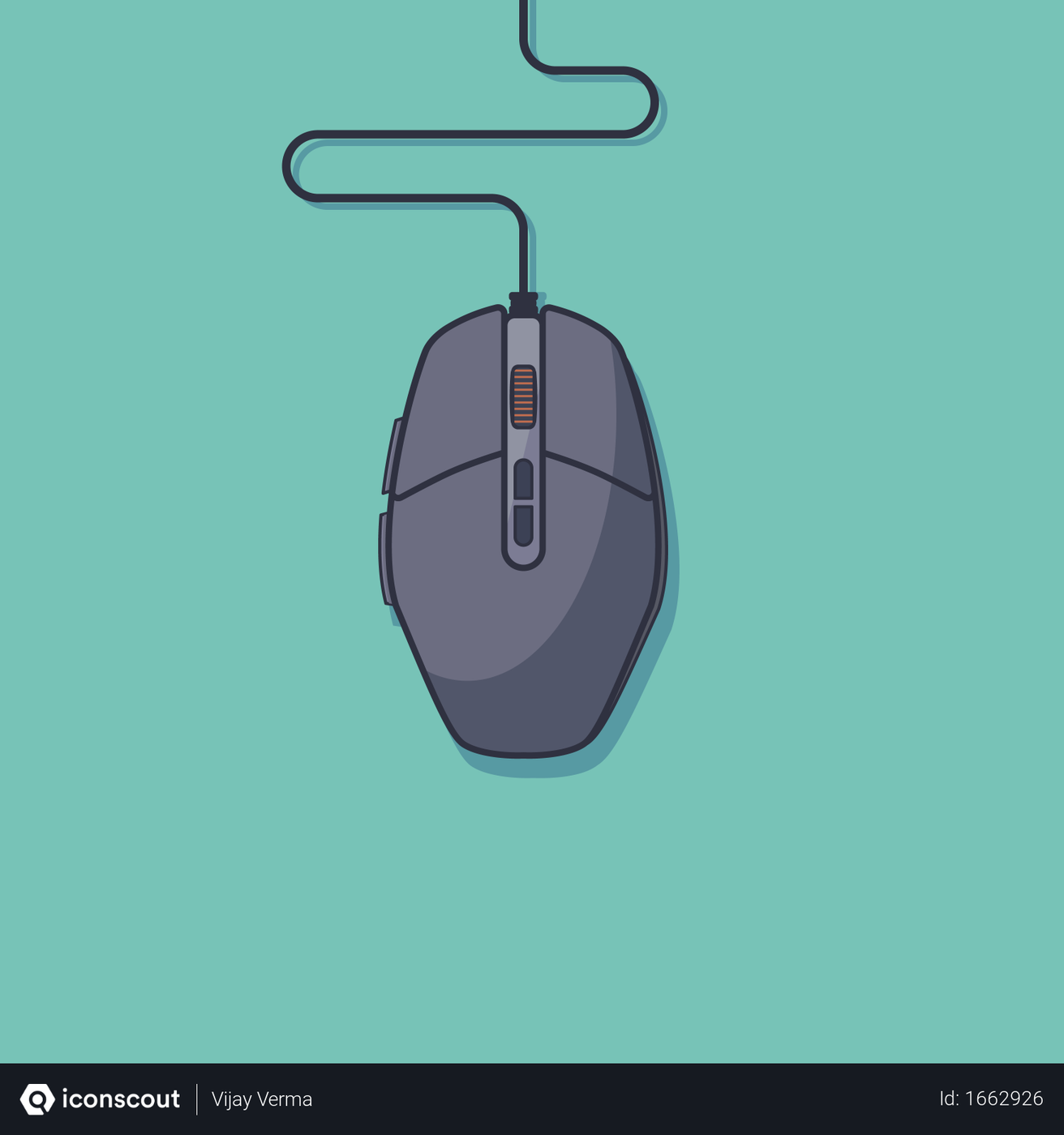 Free Gaming mouse Illustration download in PNG & Vector format
