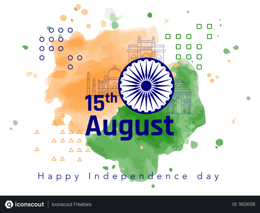 Best Free Independence Day 2018 Illustration download in PNG & Vector