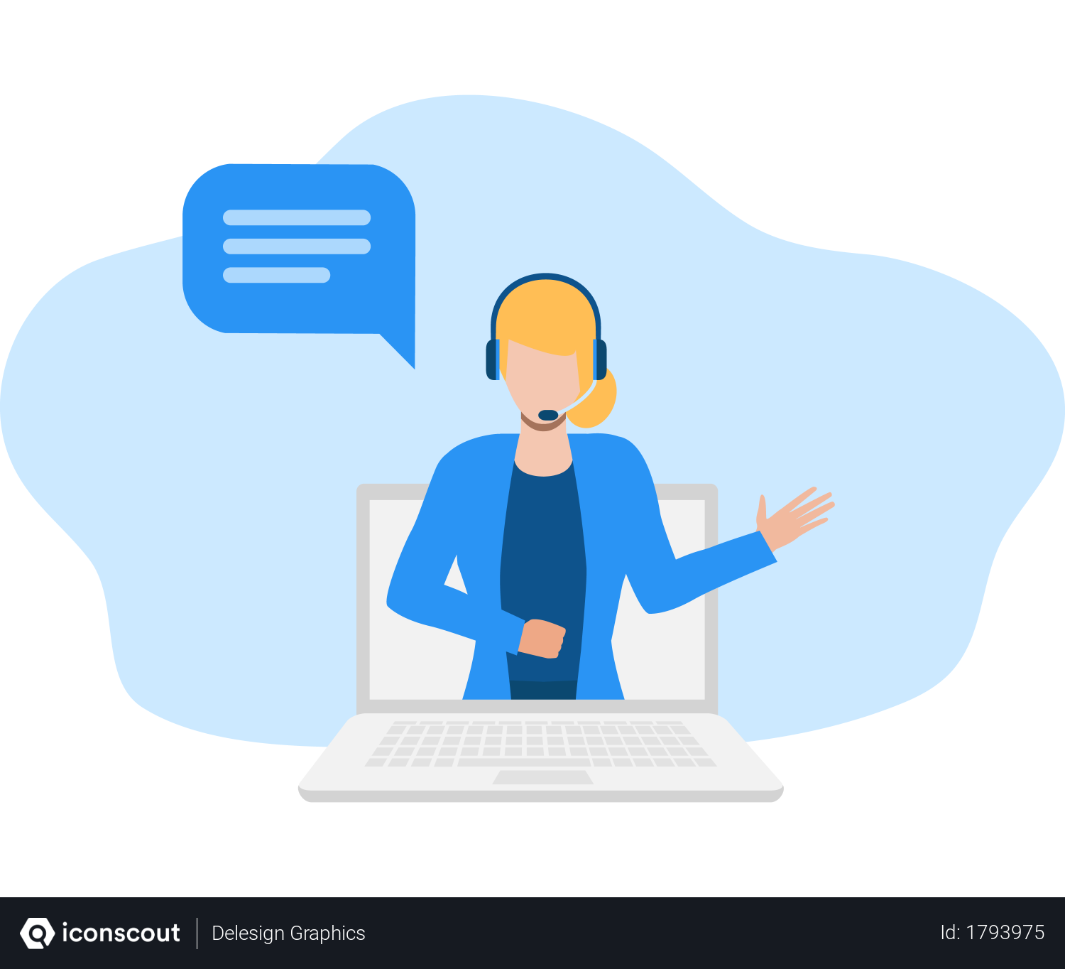 Free Virtual-assistant Illustration download in PNG