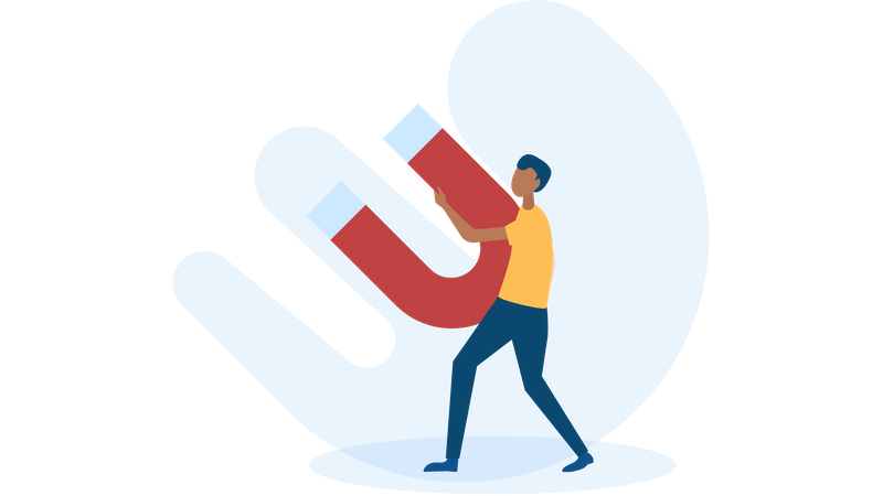 Attract users Illustration