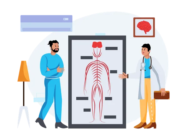 Body checkup Illustration