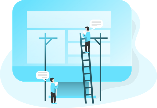 Building Website Illustration