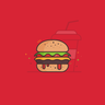 illustration for burger