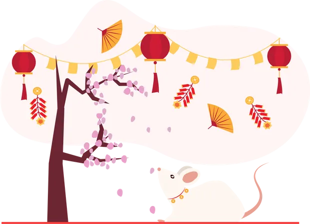 Chinese festival Illustration