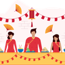 illustration chinese people
