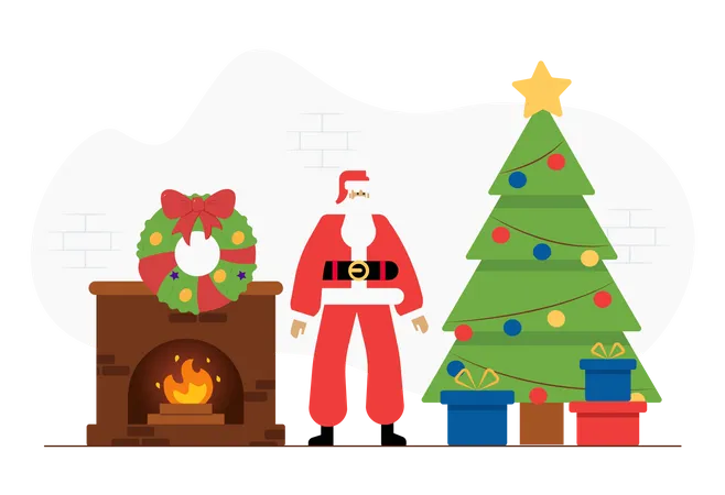 Christmas celebrations Illustration