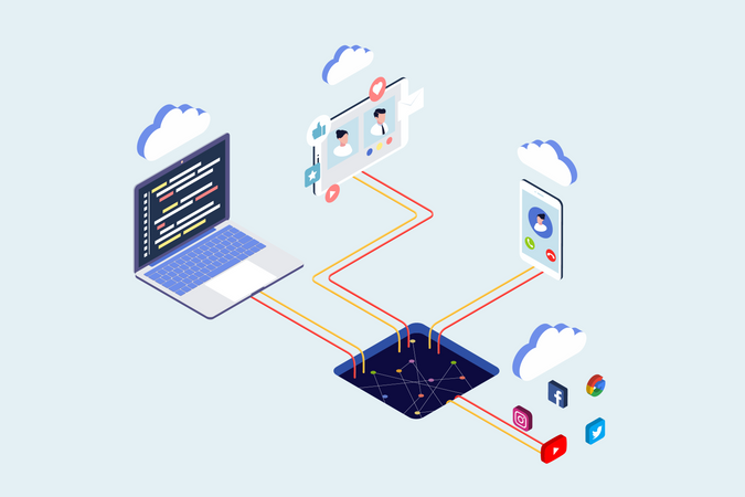 Cloud Network Illustration