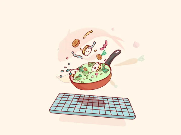 Cooking food Illustration