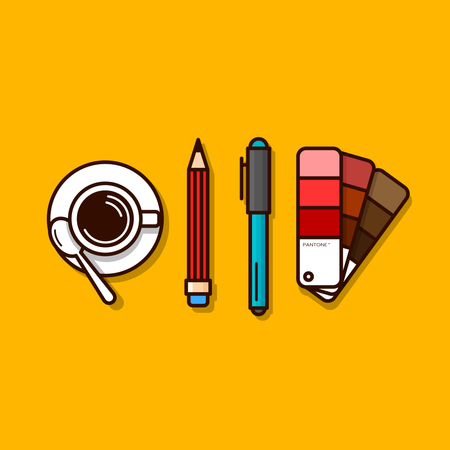 Designer essential tools Illustration