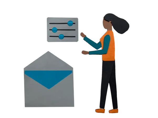 Email settings Illustration