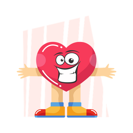Excited in love Illustration