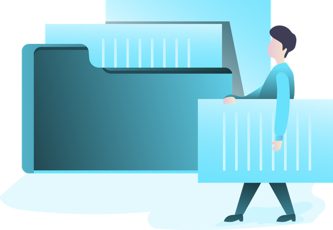 File and Folder Illustration