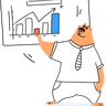 illustration financial graph