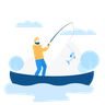 illustration for fishing