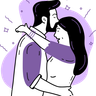 forehead kiss illustrations