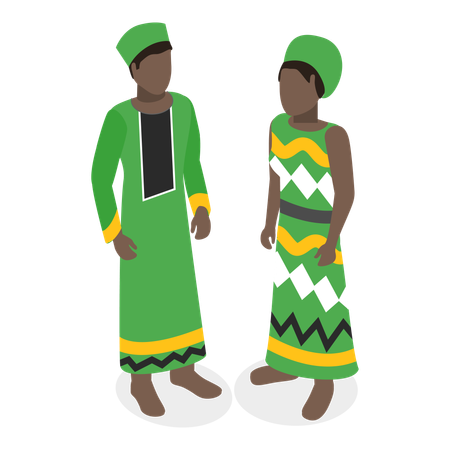 Free African Outfit  イラスト
