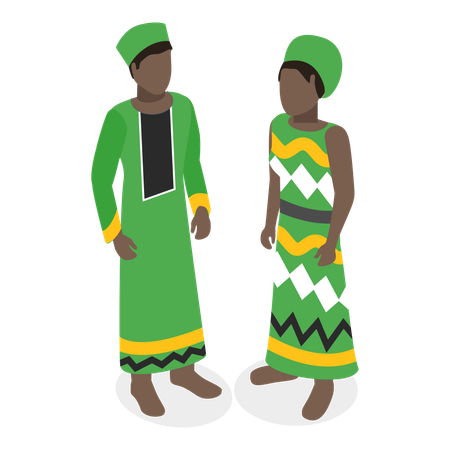 Free African Outfit  Illustration