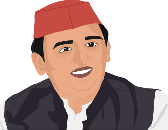 Free Akhilesh Yadav Illustration