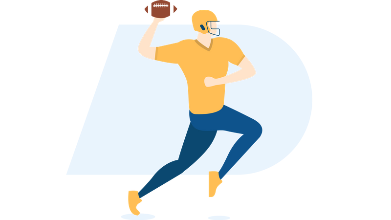 Free American football  Illustration