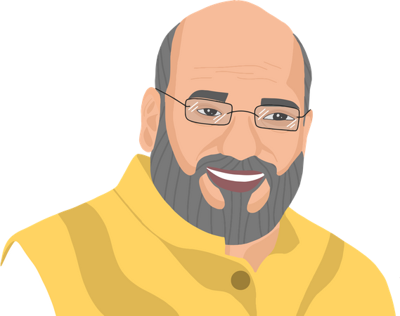 Free Amit Shah  Illustration