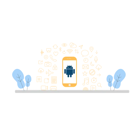 Free Android device Illustration