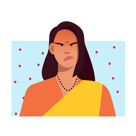 Free Angry female  Illustration