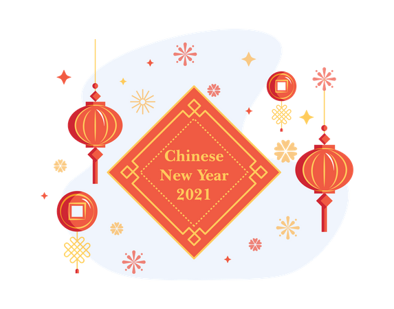 Free Ano Novo Chinês 2021  Ilustração