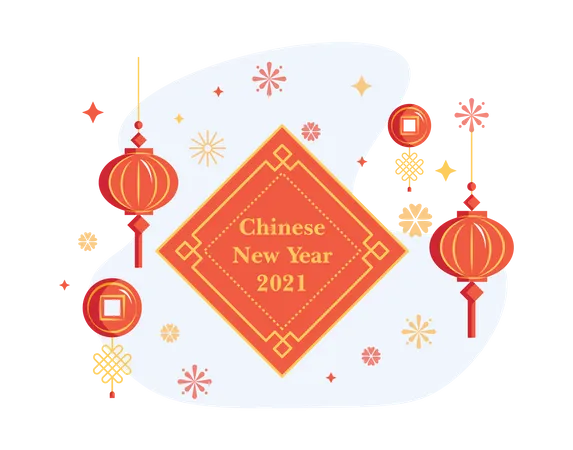 Free Ano Novo Chinês 2021  Ilustração