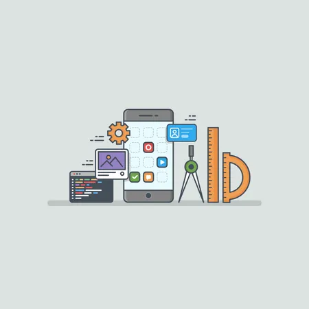 Free Application development  Illustration