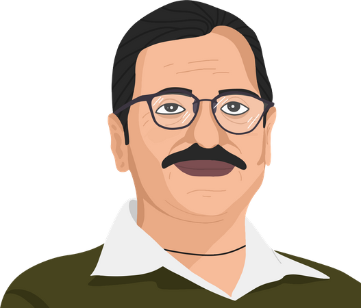 Free Arvind Kejriwal  일러스트레이션