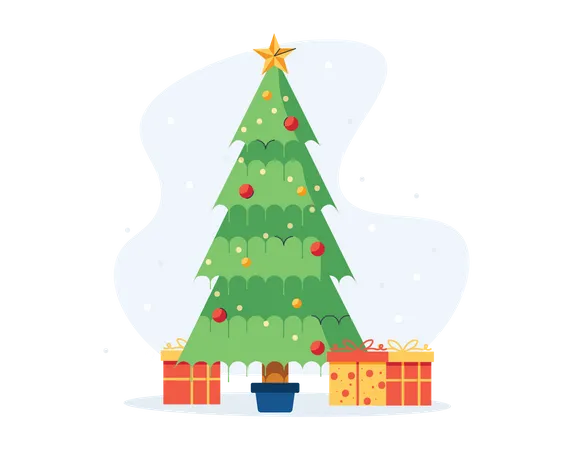 Free Árvore de Natal  Ilustração