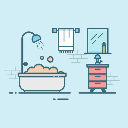 Free Bathroom  Illustration