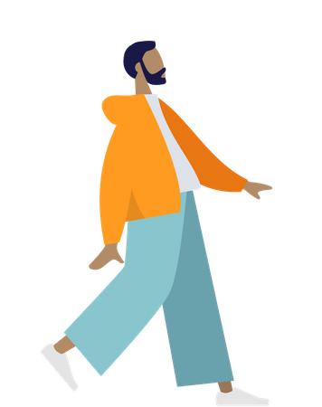 Free Beard man  Illustration