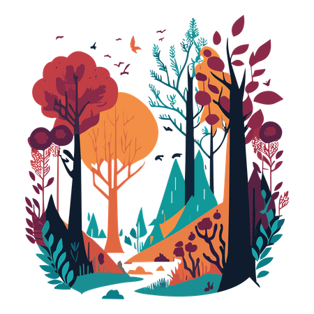 Free Beau paysage  Illustration
