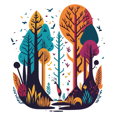 Free Beautiful landscape  Illustration