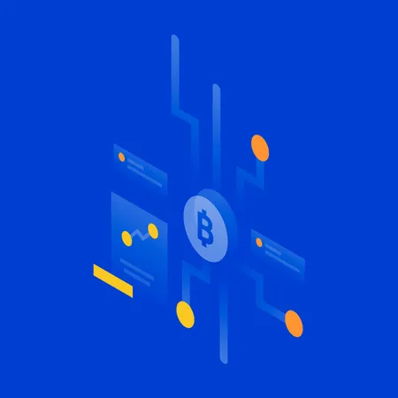 Free Bitcoin trading  Illustration