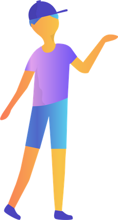 Free Boy  Illustration