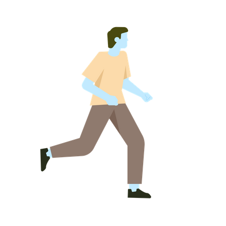 Free Boy running Illustration