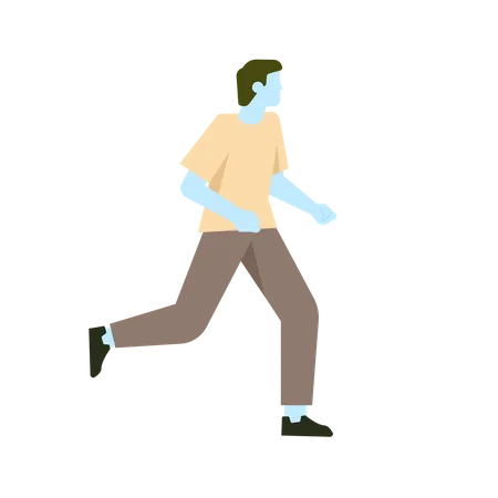 Free Boy running Illustration