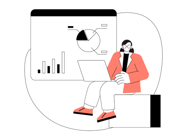 Free Business analytics  Illustration