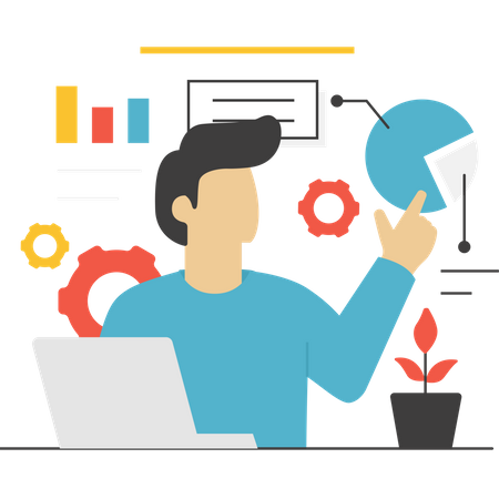 Free Business data analysis  Illustration
