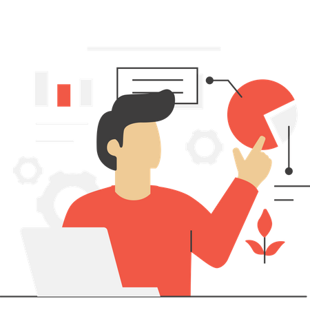Free Business data analysis  Illustration