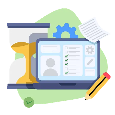 Free Business deadline  Illustration