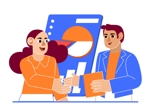 Free Business Doing Partnership  Illustration