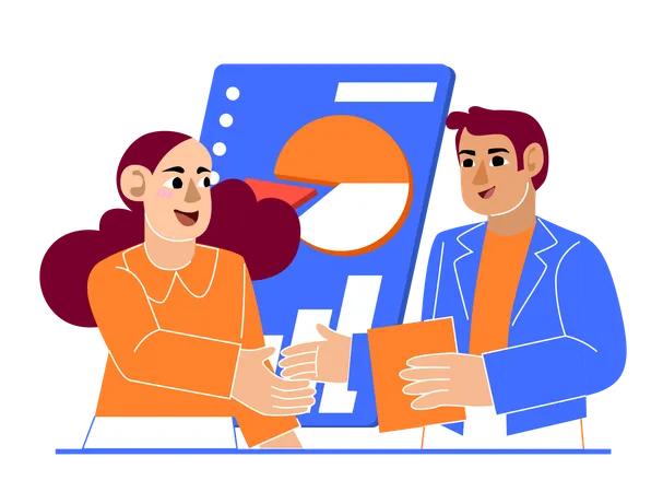 Free Business Doing Partnership  Illustration