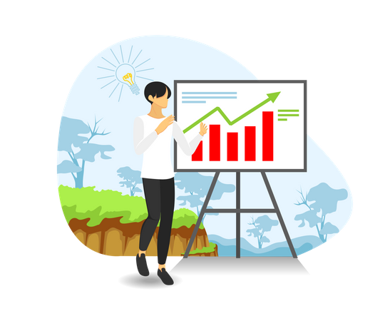Free Business presentation  Illustration